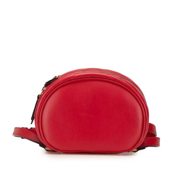 GUCCI Red Leather GG Marmont Vanity Bag - Picture 3 of 11